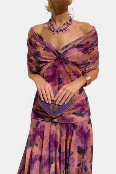 Almudena™ | Long Dress with V-Neck