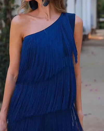 Elena™ - Elegant dress with fringes