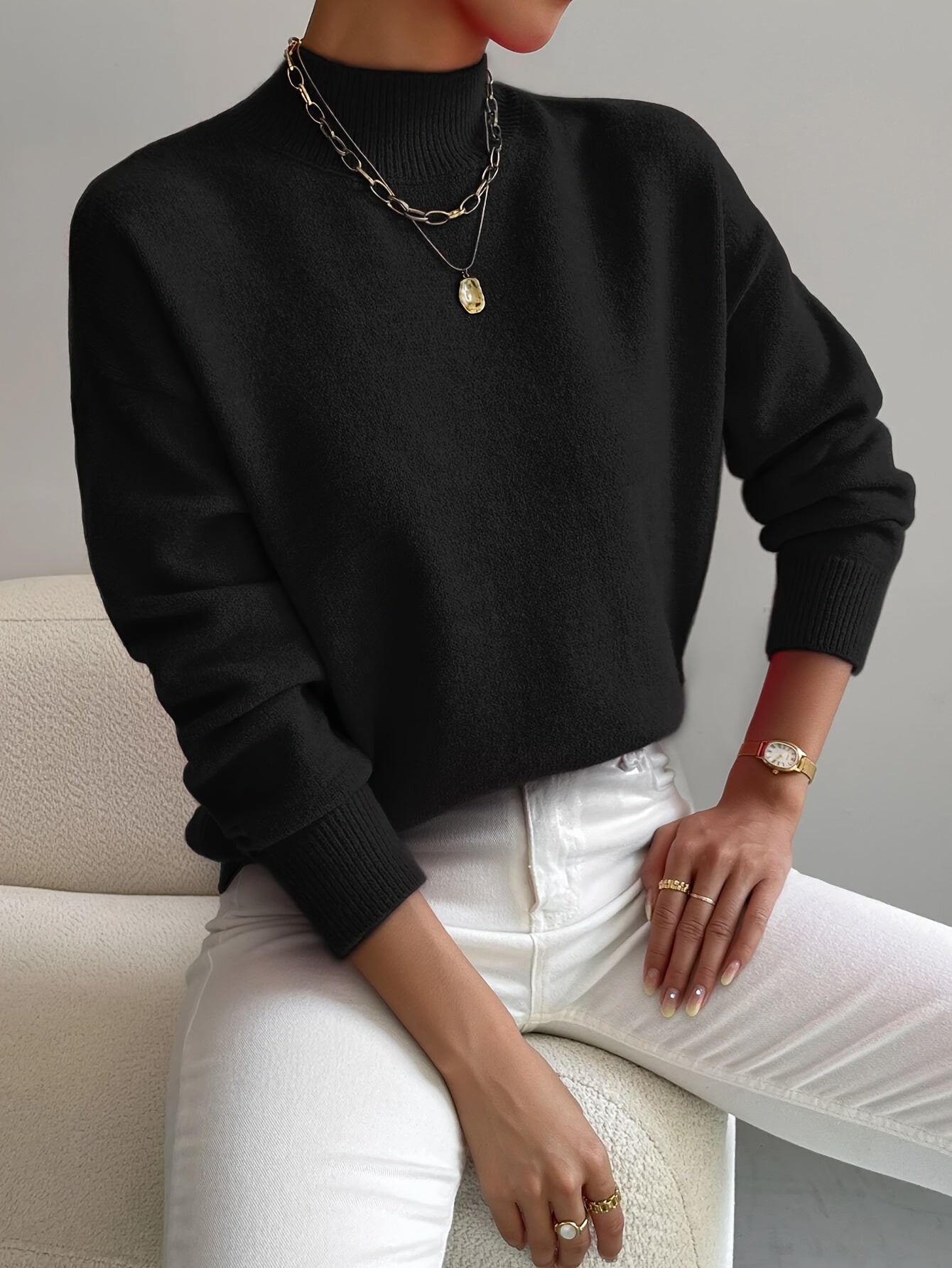 Claire™ – Soft Turtleneck Sweater