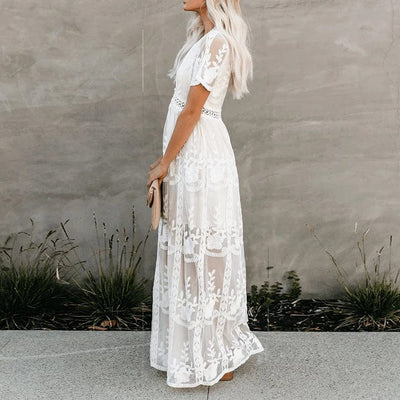 Aniek™ | Abito Maxi in Pizzo Stile Ibiza