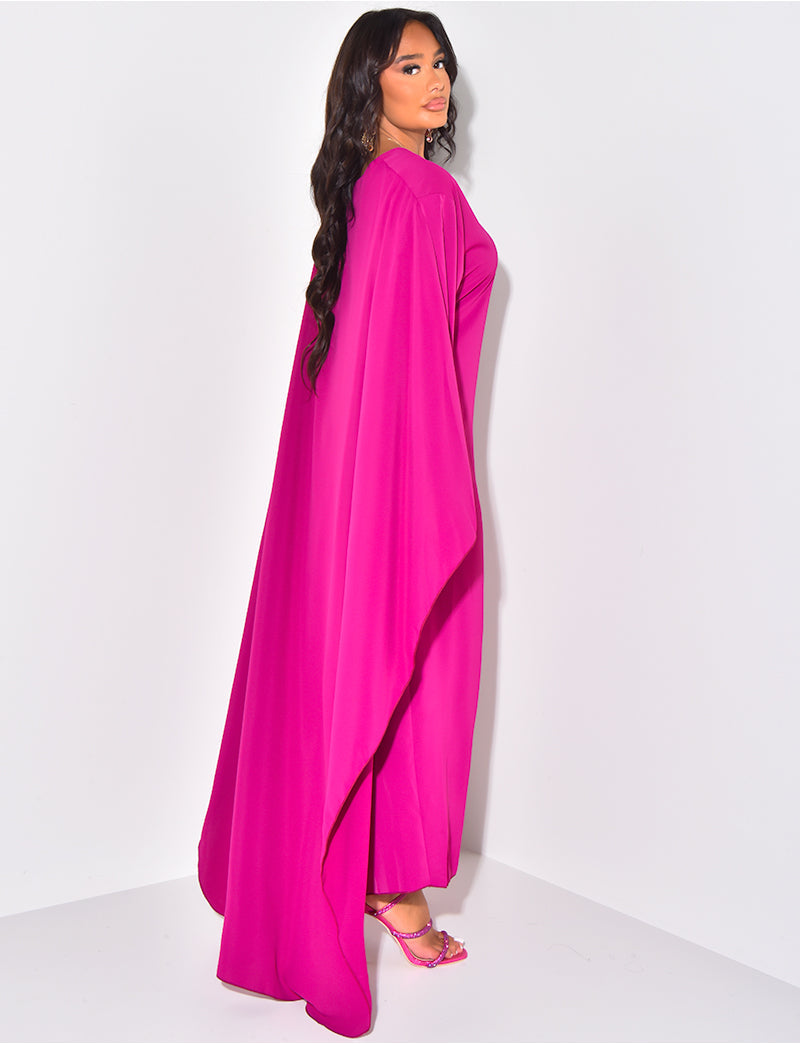 Salma™- Dress with Flowing Cape