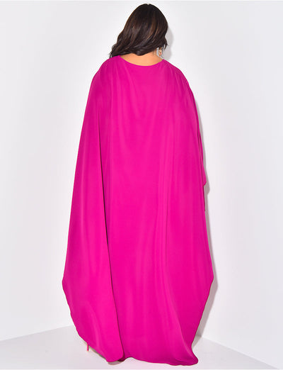 Salma™- Dress with Flowing Cape