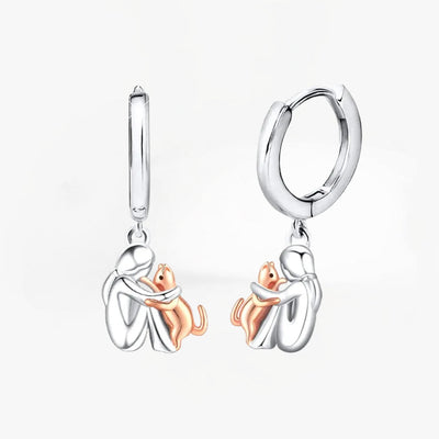 Lily™ - Cat Icon Earrings (Round Closure)