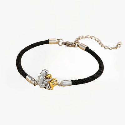 katy™ - Bracelet with cord and dog icon