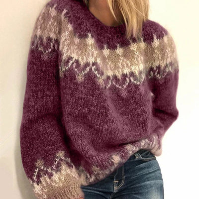 Charlotte™ – Nordic Pattern Knit Sweater